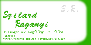 szilard raganyi business card